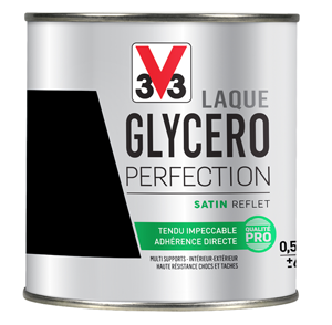 Laque glycéro V33 noir satin 0,5L